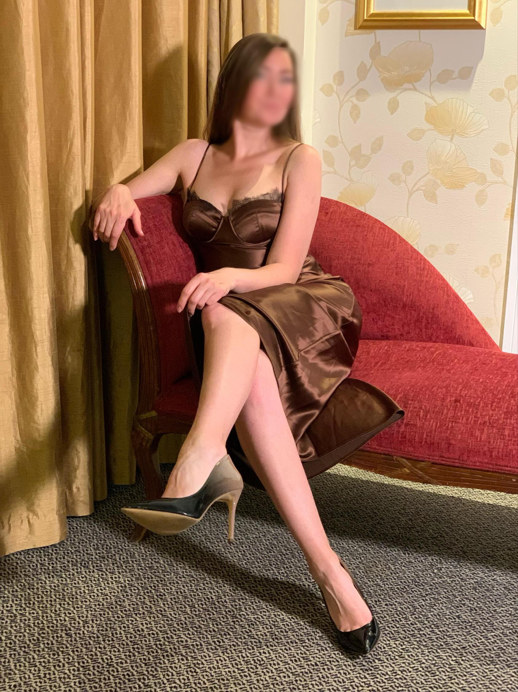 Viva posing in an elegant outfit